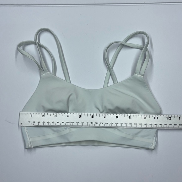 Lululemon Light Mint Sports Bra Strappy Back Athletic Yoga Top - Picture 5 of 5